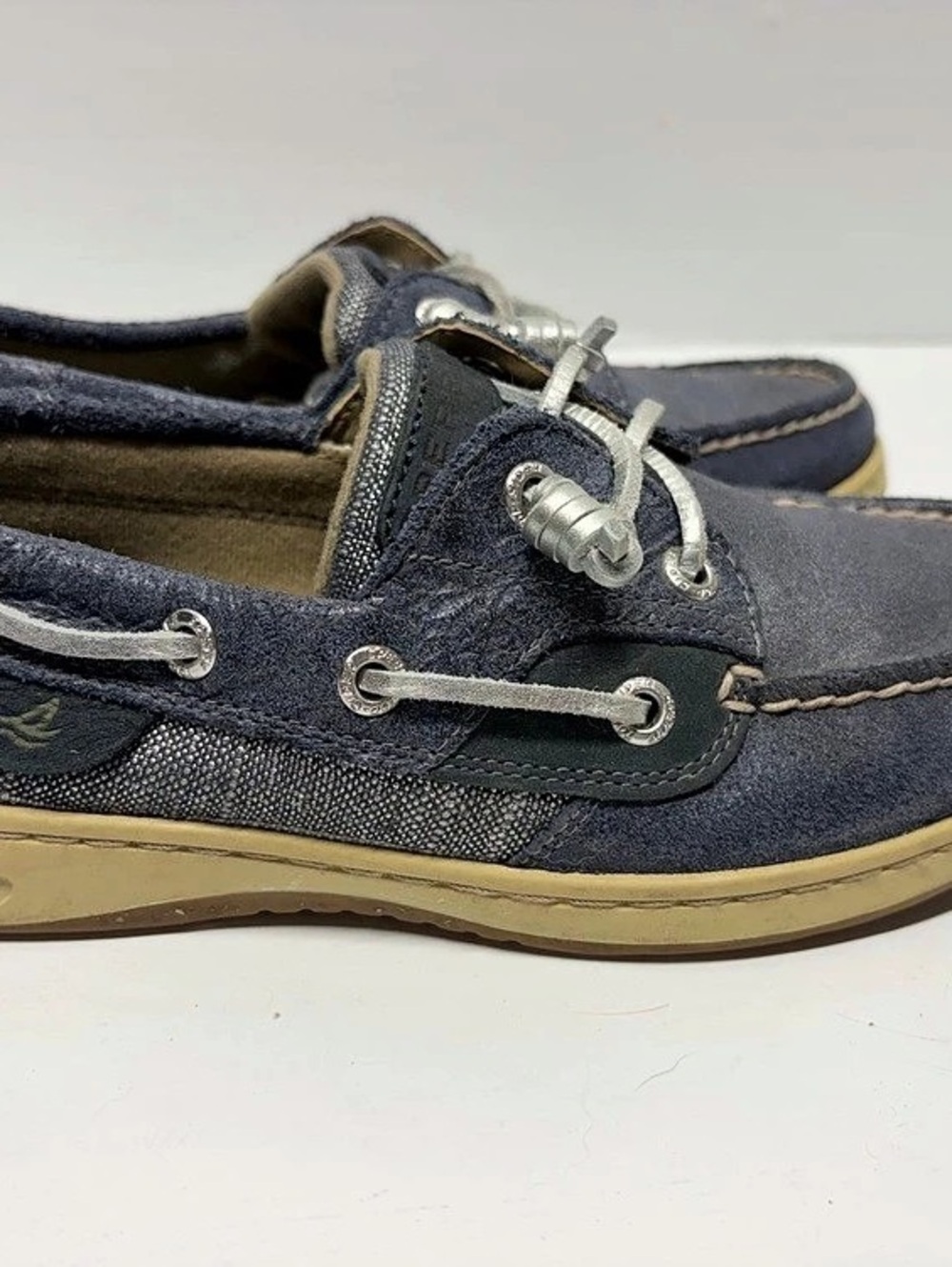 Sperry A/O 2-Eye Boat Shoes Blue women’s US 6 M coastal preppy